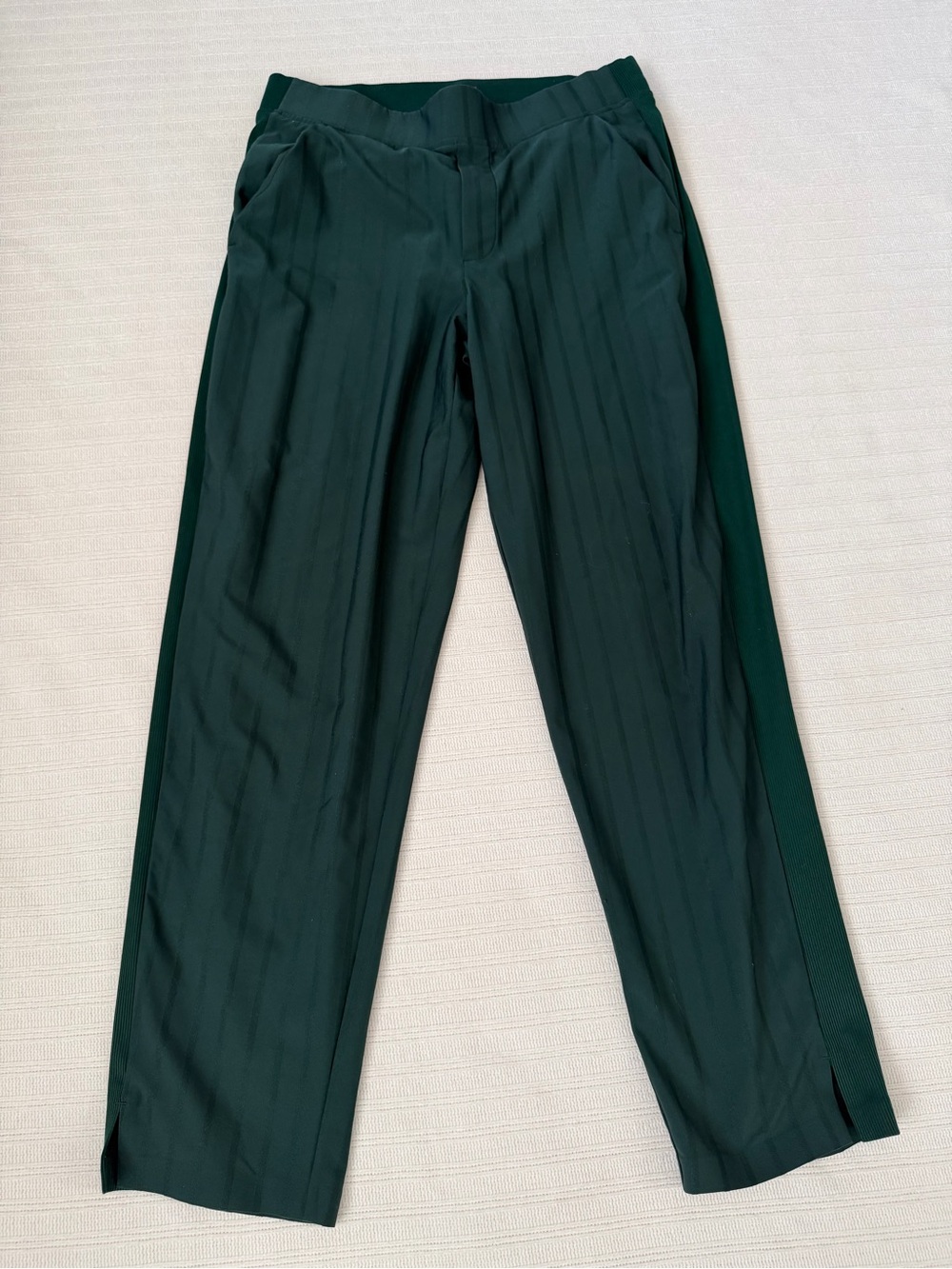 Athleta Forest Green Wide-Leg Pull-On Pants